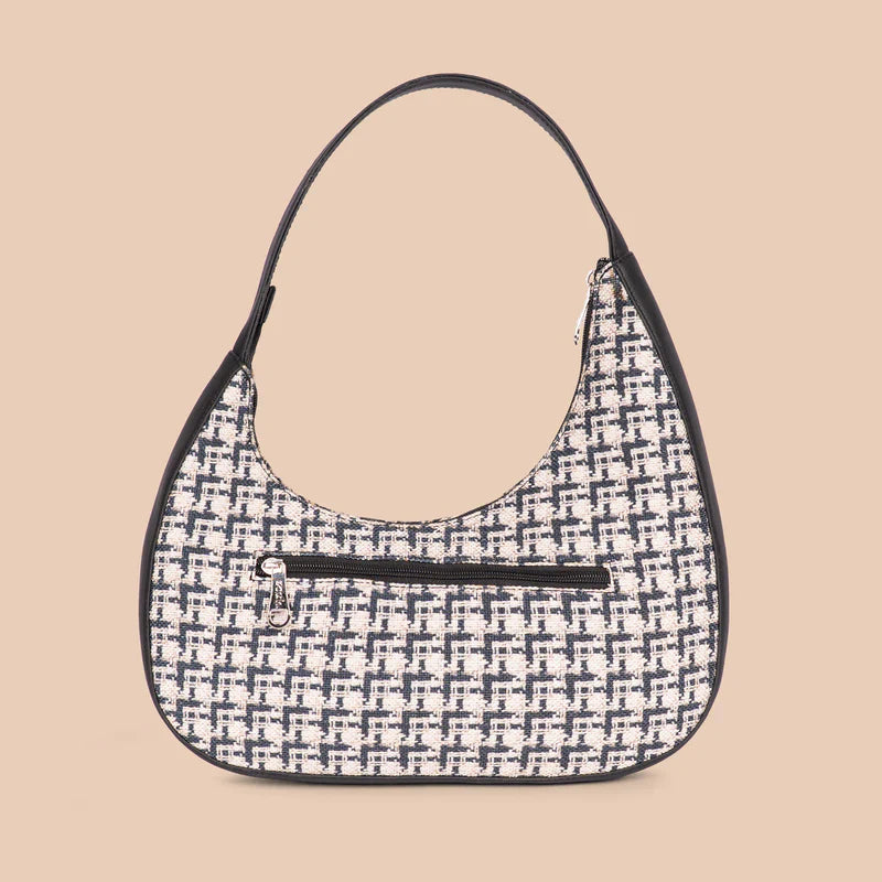 Zouk Handcrafted Mandala Print Baguette Sling Bag