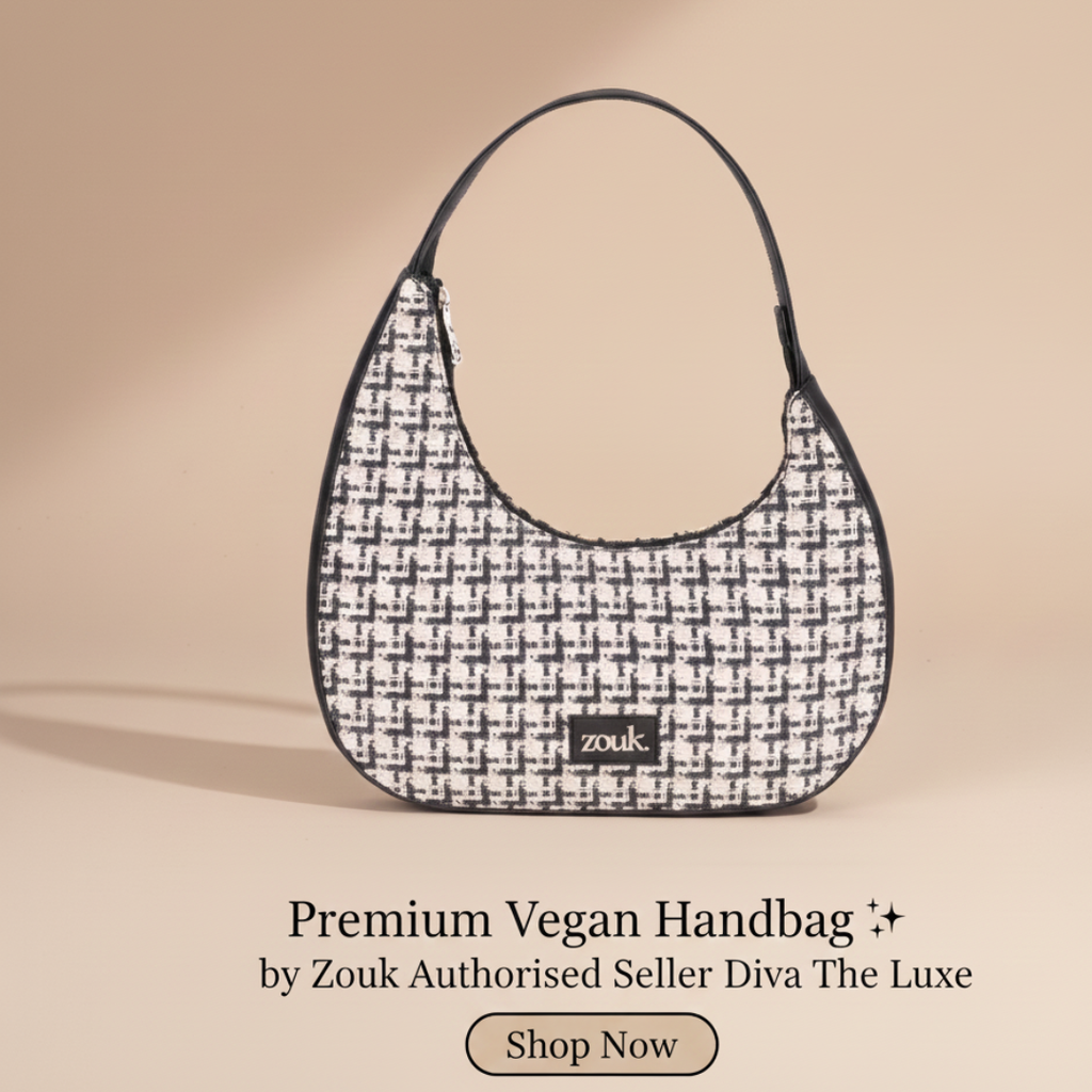 Zouk Handcrafted Mandala Print Baguette Sling Bag