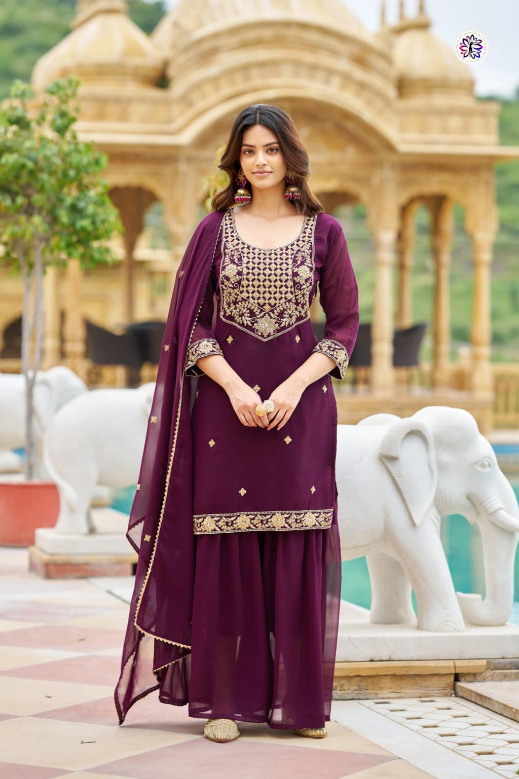 Faux Georgette Designer Readymade Collection